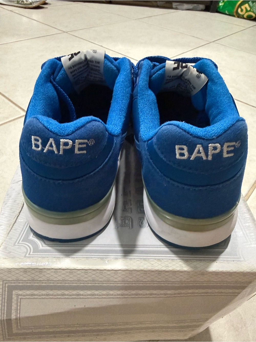 A BATHING APE BAPE COLOR TRACK STA LT Navy Blue US9 Sneaker - Picture 5 of 8